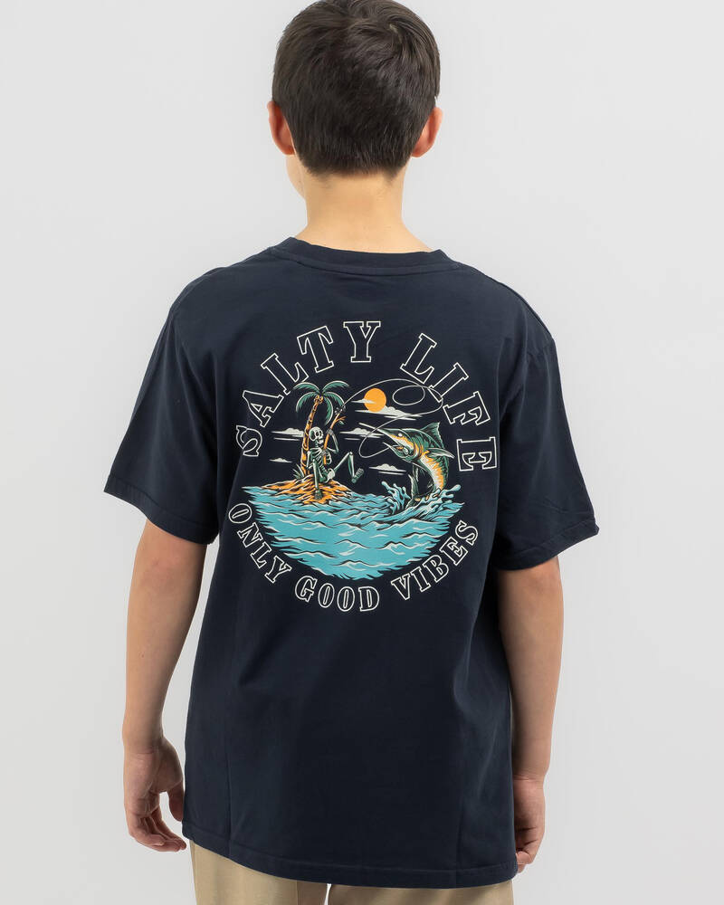 Salty Life Boys' Good Vibes T-Shirt for Mens