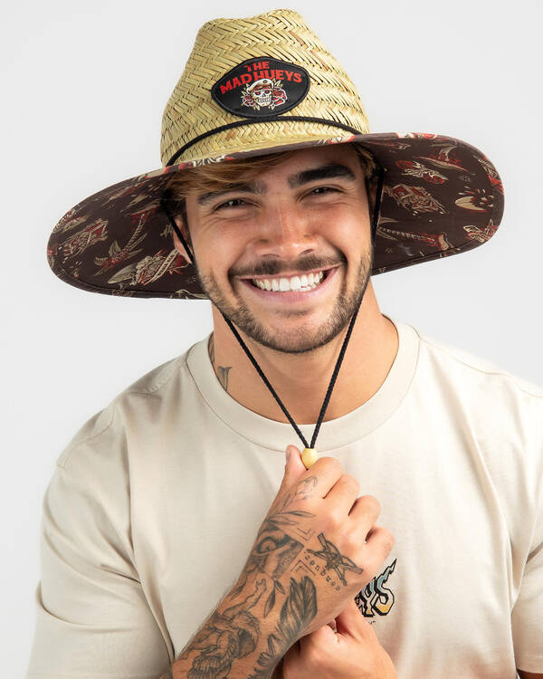 The Mad Hueys Hueys Tattoo Straw Hat for Mens