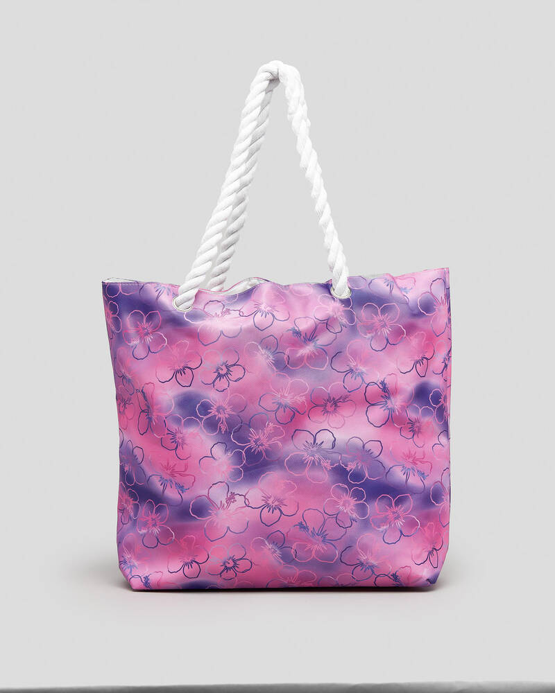 Mooloola Sunshine Beach Bag In Purple/pink FREE* Shipping & Easy