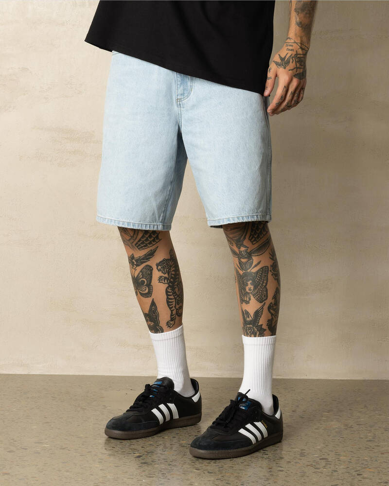 Wrangler Steezy Baggy Denim Shorts for Mens