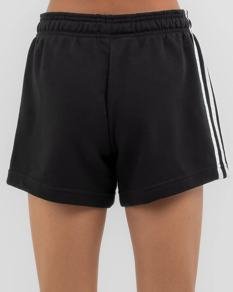 adidas Girls' Essential 3 Stripes Shorts for Womens