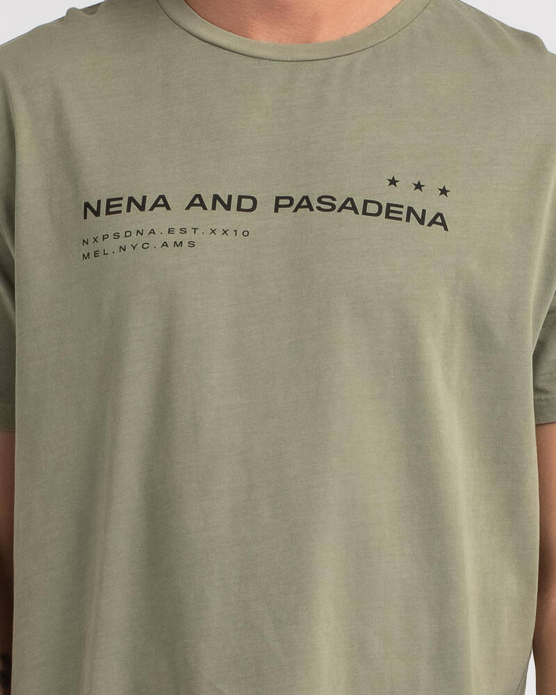 Nena & Pasadena Overthrown Cape Back T-Shirt for Mens