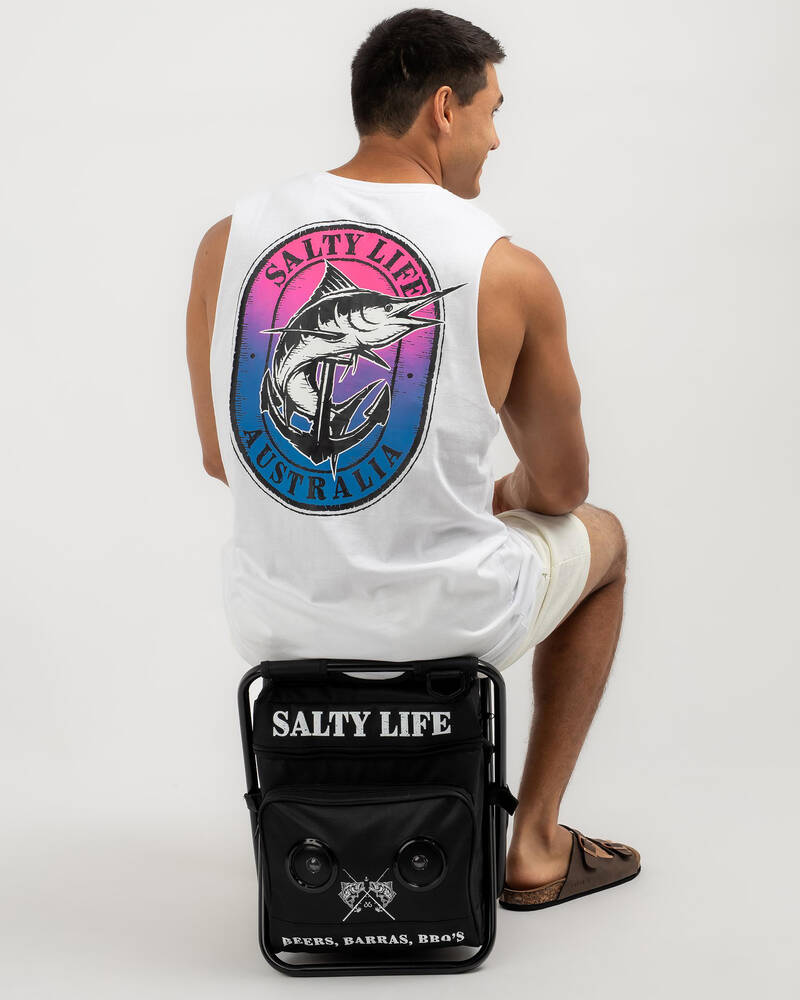 Salty Life Swivel Speaker Cooler Seat for Mens