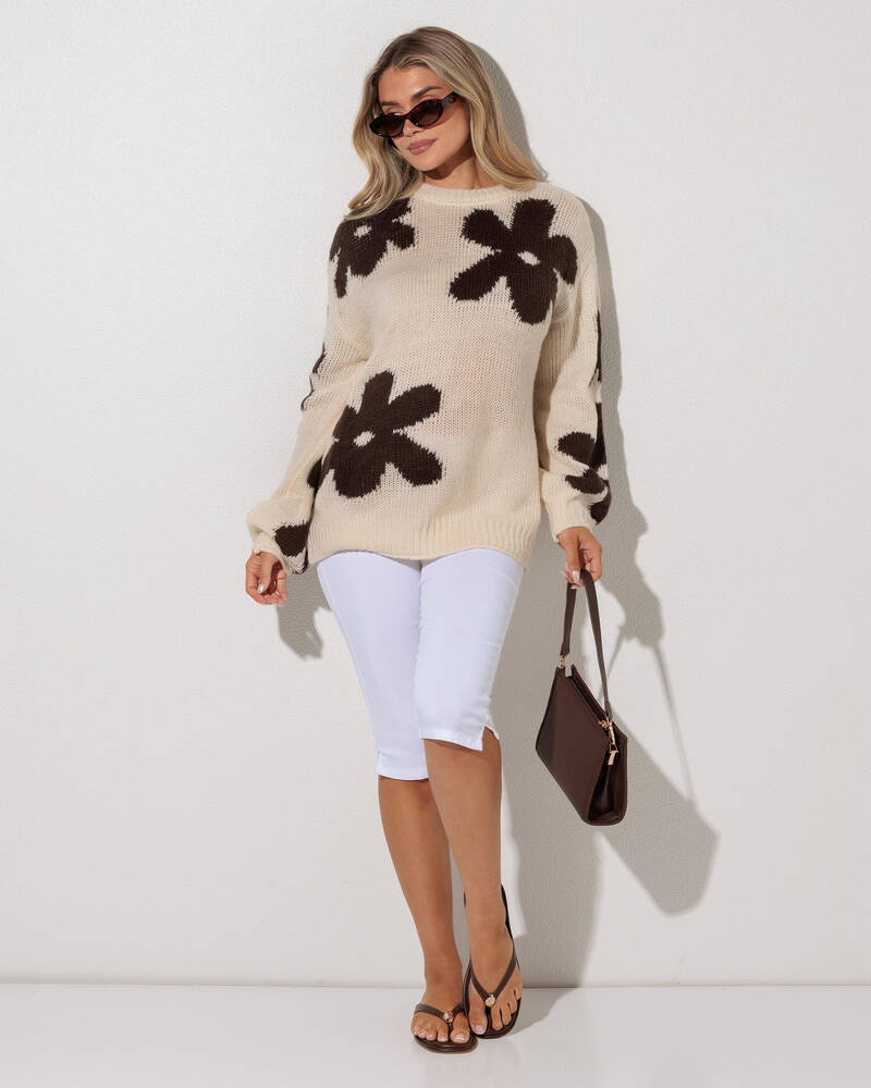 Mooloola Dahlia Crew Neck Knit Jumper for Womens
