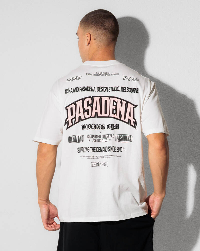 Nena & Pasadena Albus Box Fit T-Shirt for Mens