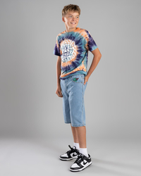 Santa Cruz Boys' Space Rocket Denim Shorts for Mens image number null