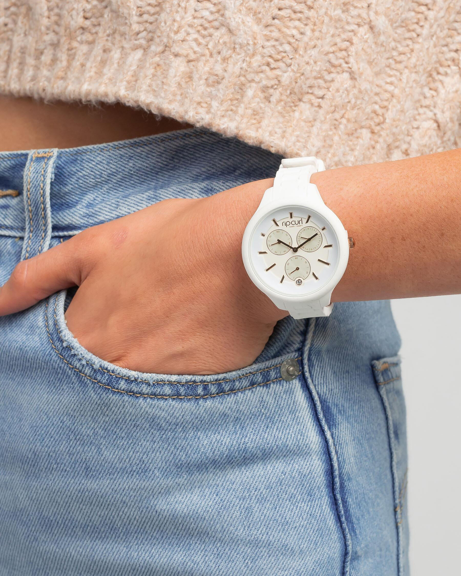 Shop Rip Curl Alana Horizon Watch In White - Fast Shipping & Easy