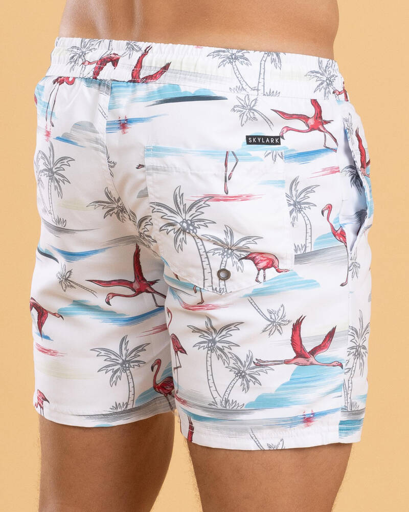 Skylark Alcove Elastic Waist Board Shorts for Mens