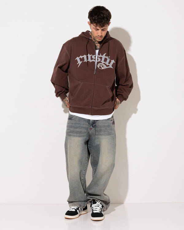Rusty Freaker Zip Thru Hoodie for Mens