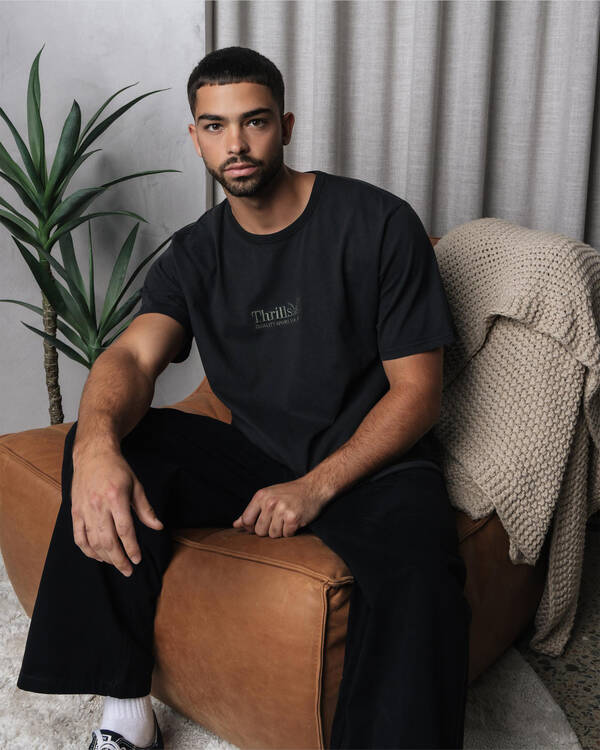 Thrills Workwear Embro Merch Fit T-Shirt for Mens