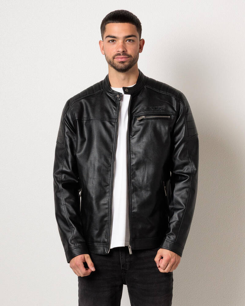 Dexter Midnight Rider Faux Leather Jacket for Mens