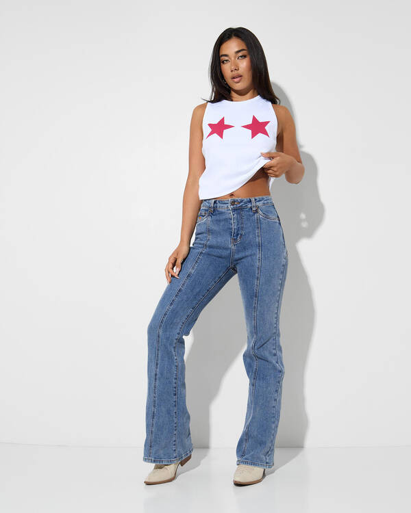 Ringers Western Penny Starstruck High Rise Bootleg Jeans for Womens