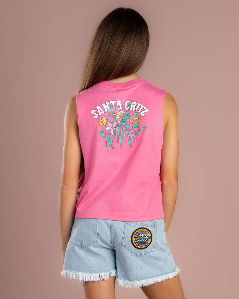 Santa Cruz Girls' Field Strip Centre Muscle Tank Top for Womens