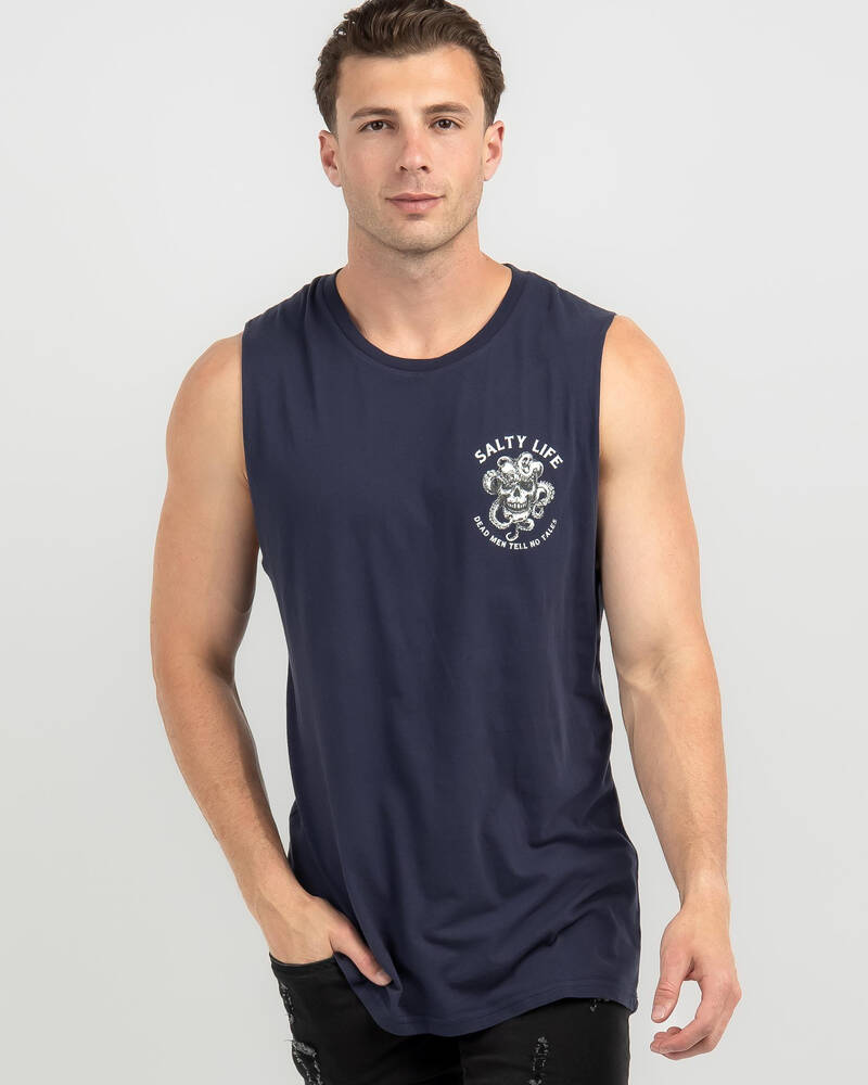 Salty Life Buccaneer Muscle Tank for Mens