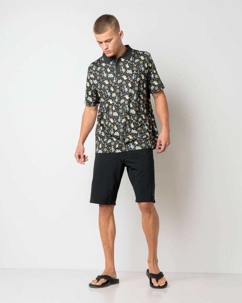 The Mad Hueys Croc Captain Party Polo Shirt for Mens