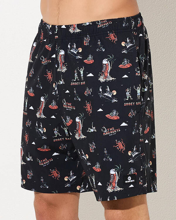 The Mad Hueys Shoey Bar Swim Volley Shorts for Mens