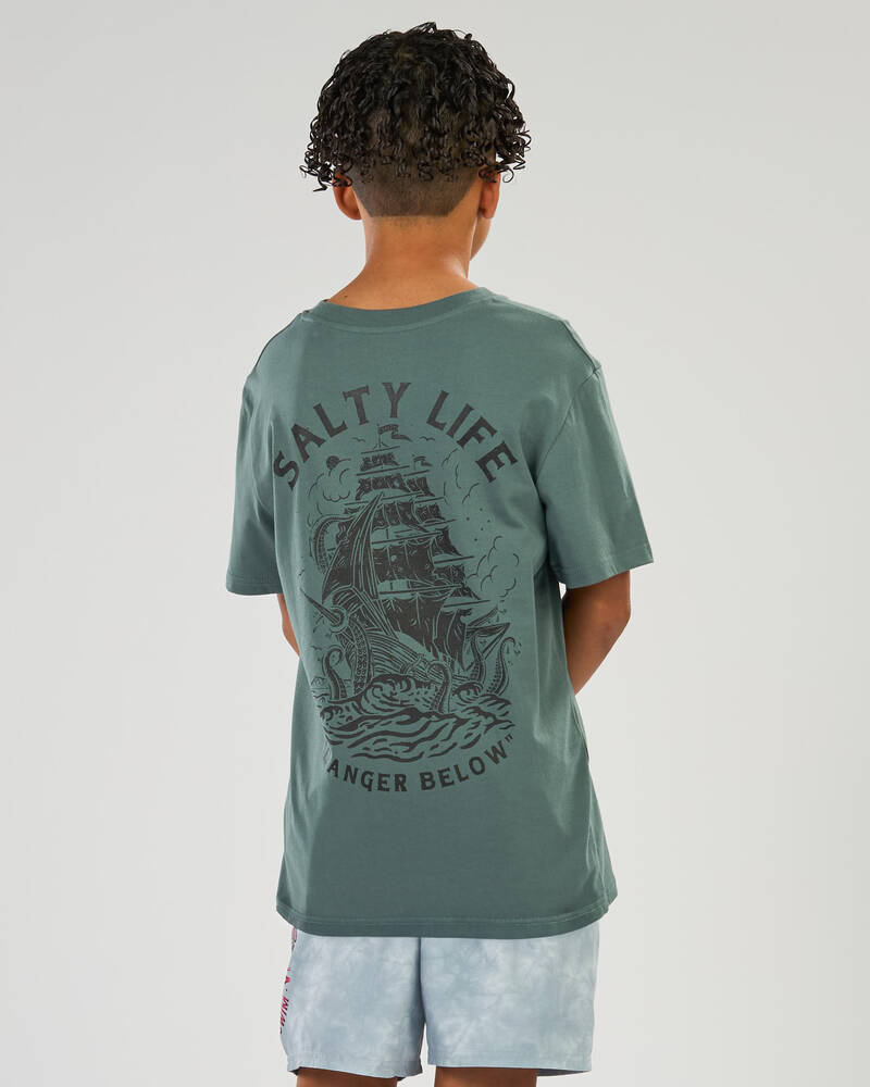 Salty Life Boys' Kraken's Hold T-Shirt for Mens