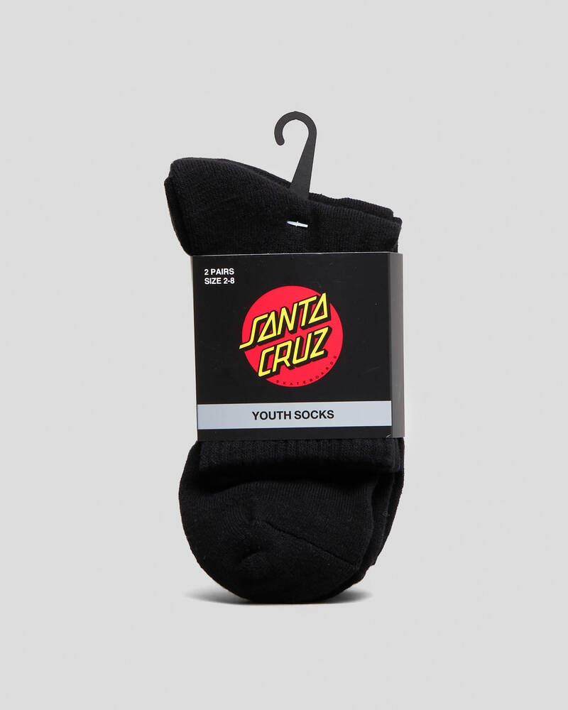 Santa Cruz Boys' Classic Dot Ankle Socks 2 Pack for Mens