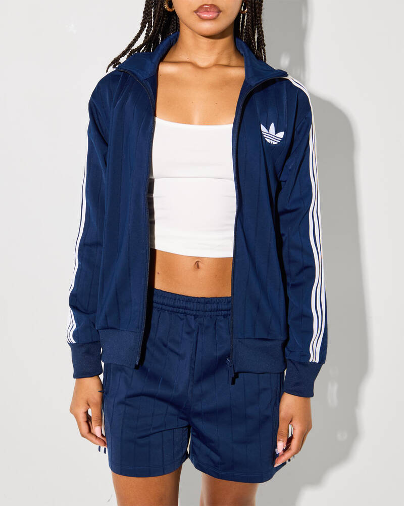adidas Pinstripe Firebird Loose Track Top for Womens