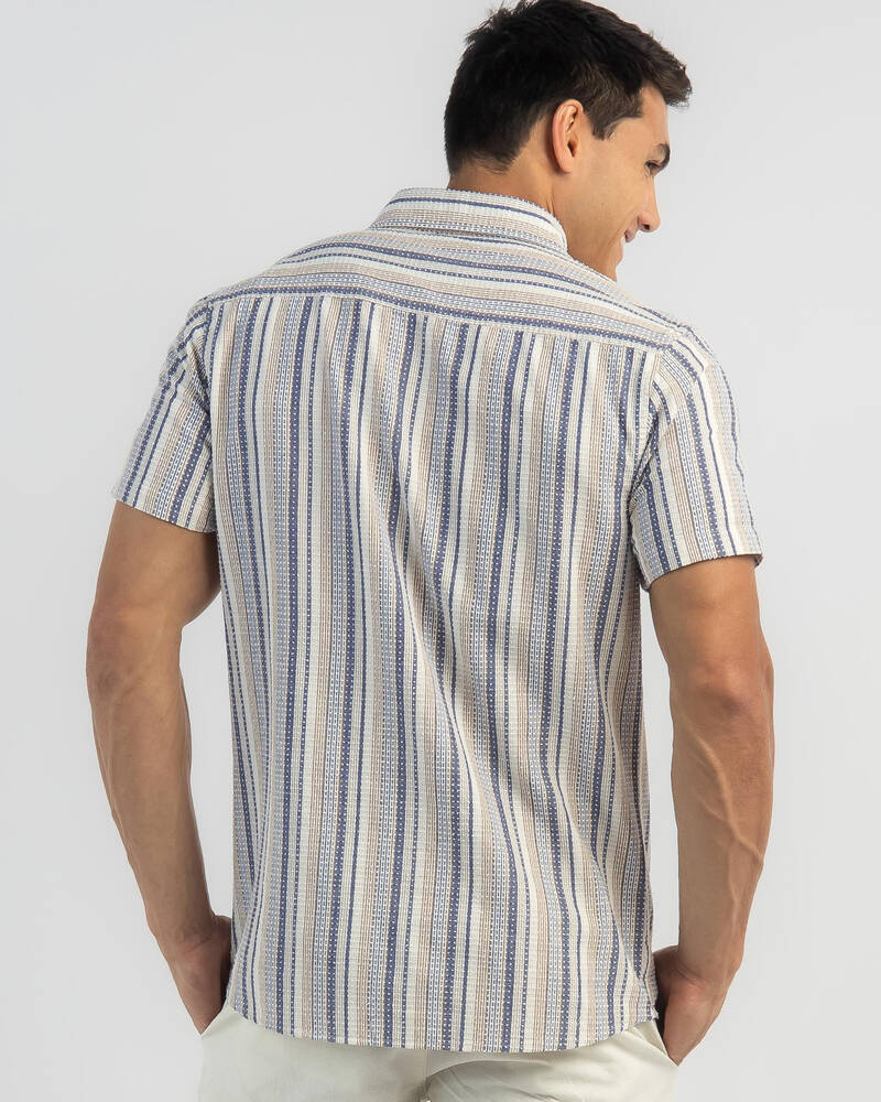 Lucid Striped Short Sleeve Shirt for Mens