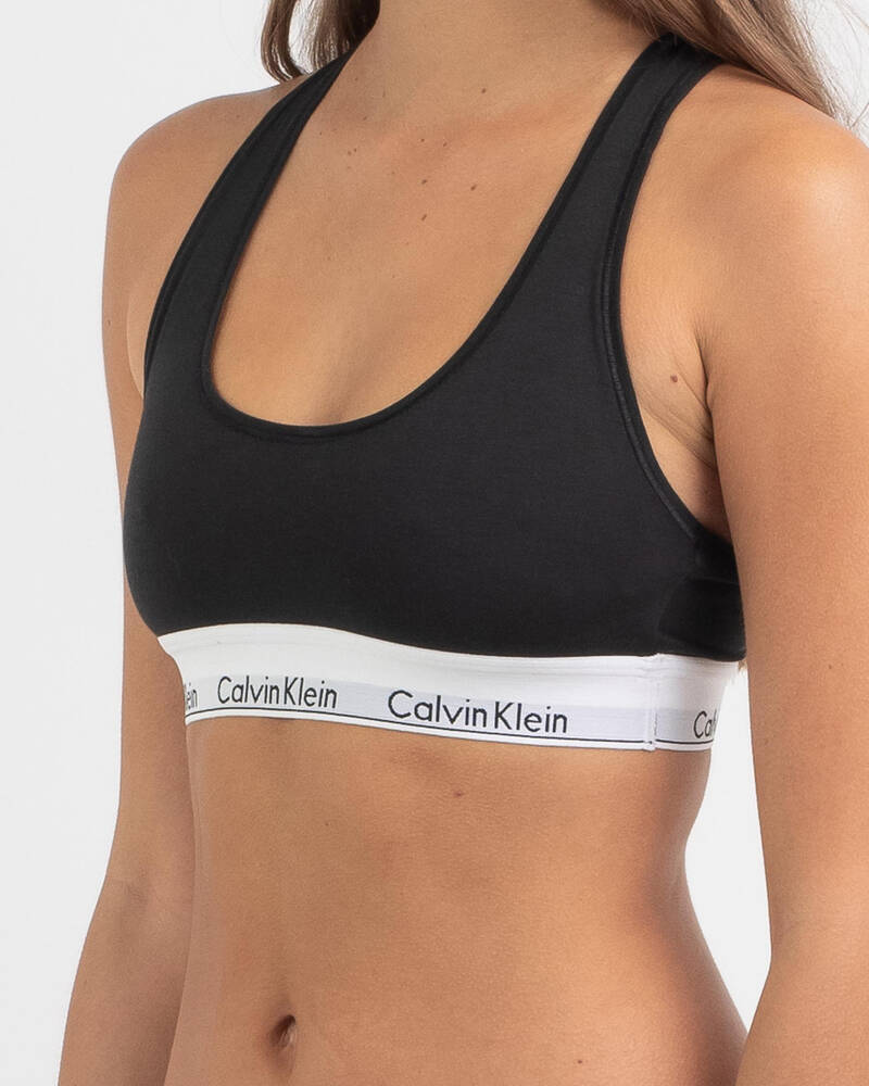 Calvin Klein Cotton Unlined Bralette In Black - FREE* Shipping & Easy  Returns - City Beach United States