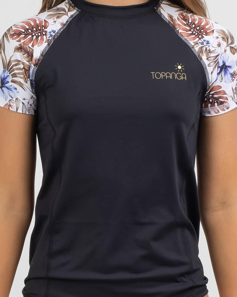 Topanga Girls' Hannita Short Sleeve Rash Vest for Womens