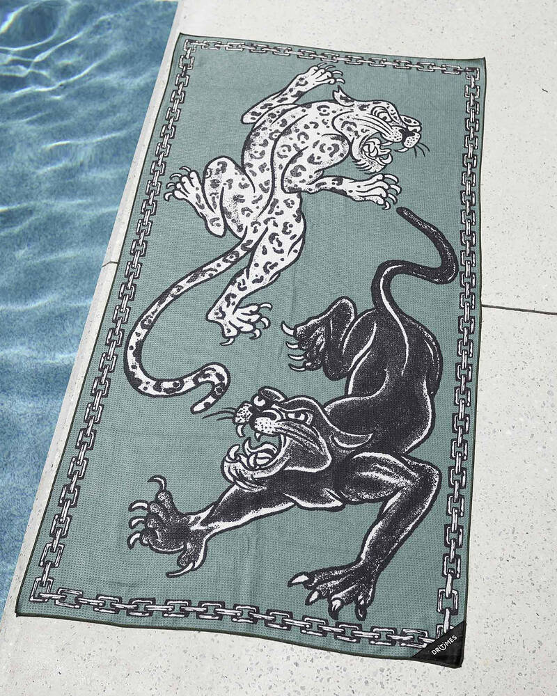 DRITIMES Chasing Tale Beach Towel for Unisex