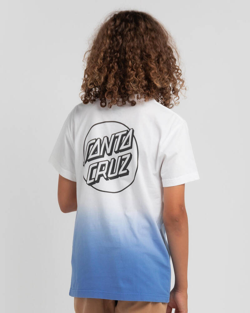 Santa Cruz Boys' Opus Dot Dip Dye T-Shirt for Mens