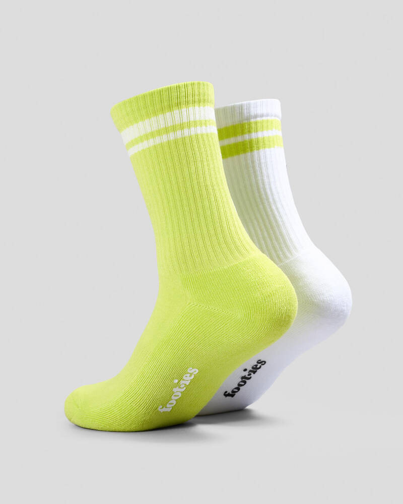 FOOT-IES Vodka Cruiser Zesty Embroidery Sneaker Socks 2 Pack for Mens