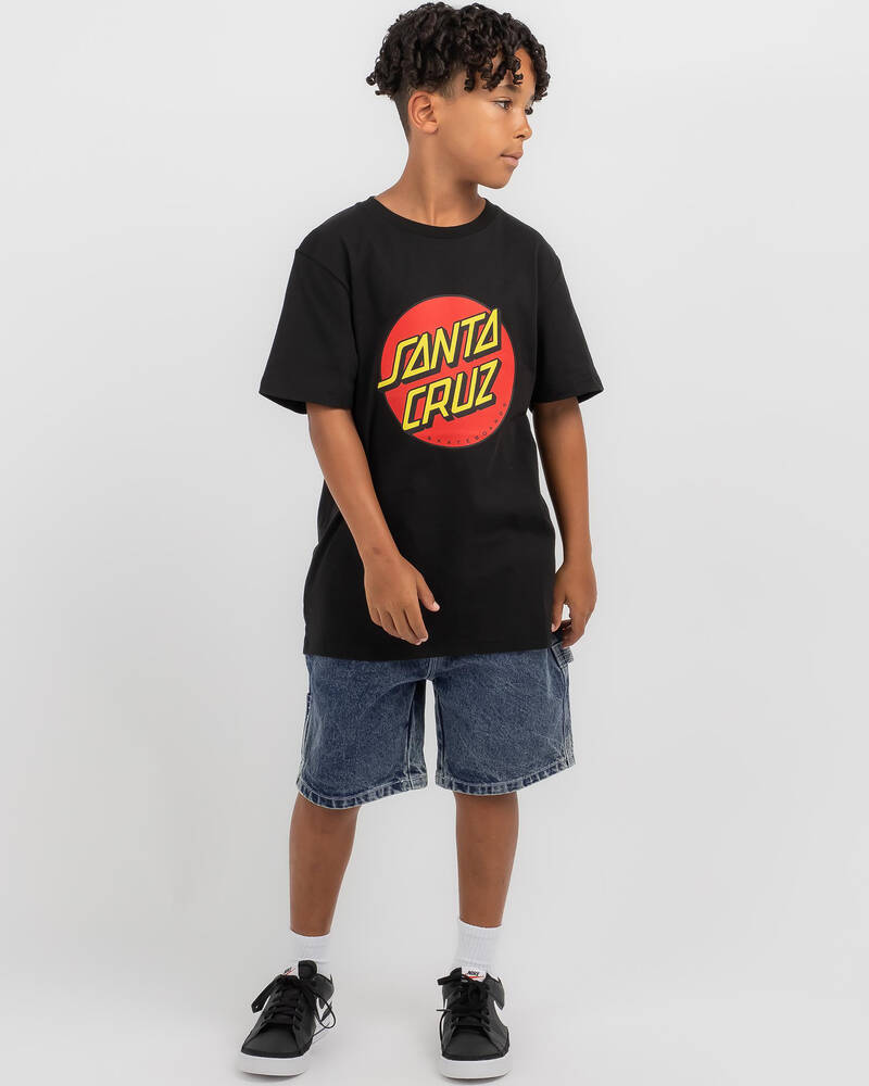 Santa Cruz Boys' Classic Dot Front T-Shirt for Mens