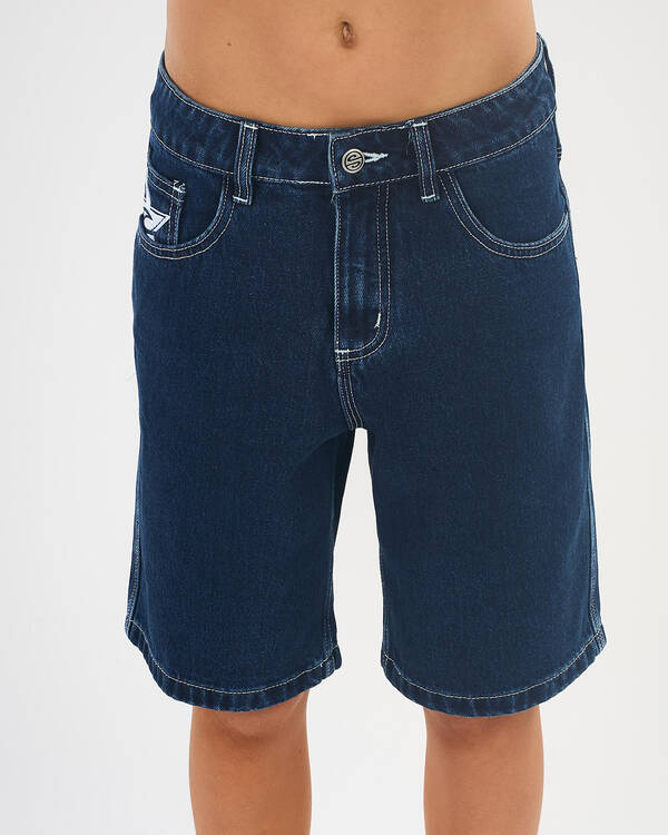 Rip Curl Boys' Medina Script Denim Shorts for Mens