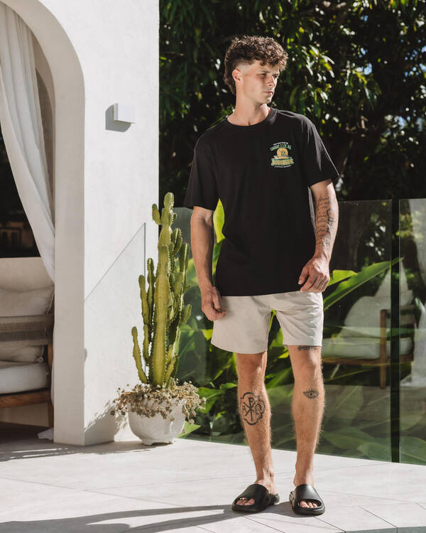The Mad Hueys Skull Anchor Volley Shorts for Mens