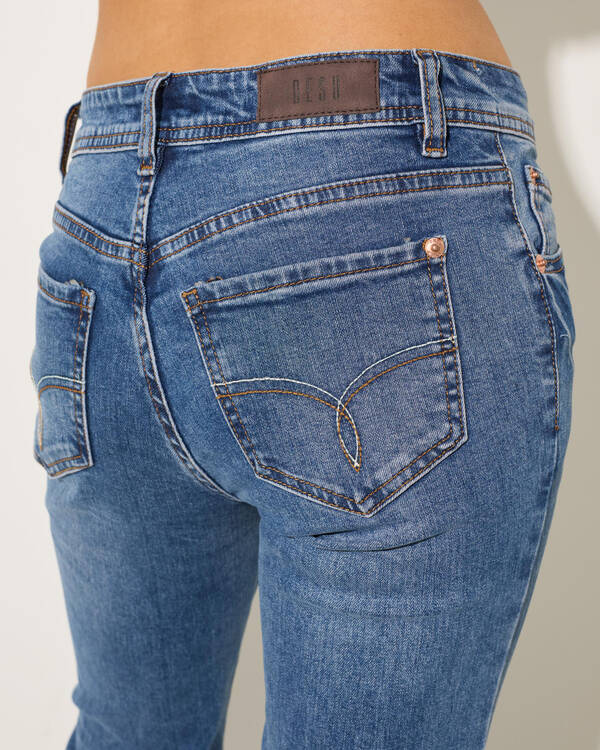 DESU Stratford Low Waist Bootleg Jeans for Womens