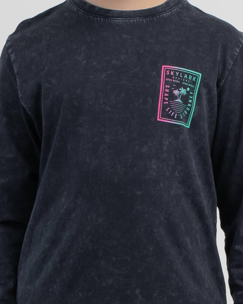 Skylark Boys' Mellow Long Sleeve T-Shirt for Mens