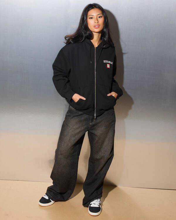 S-Double Cities Zip Hoodie for Womens