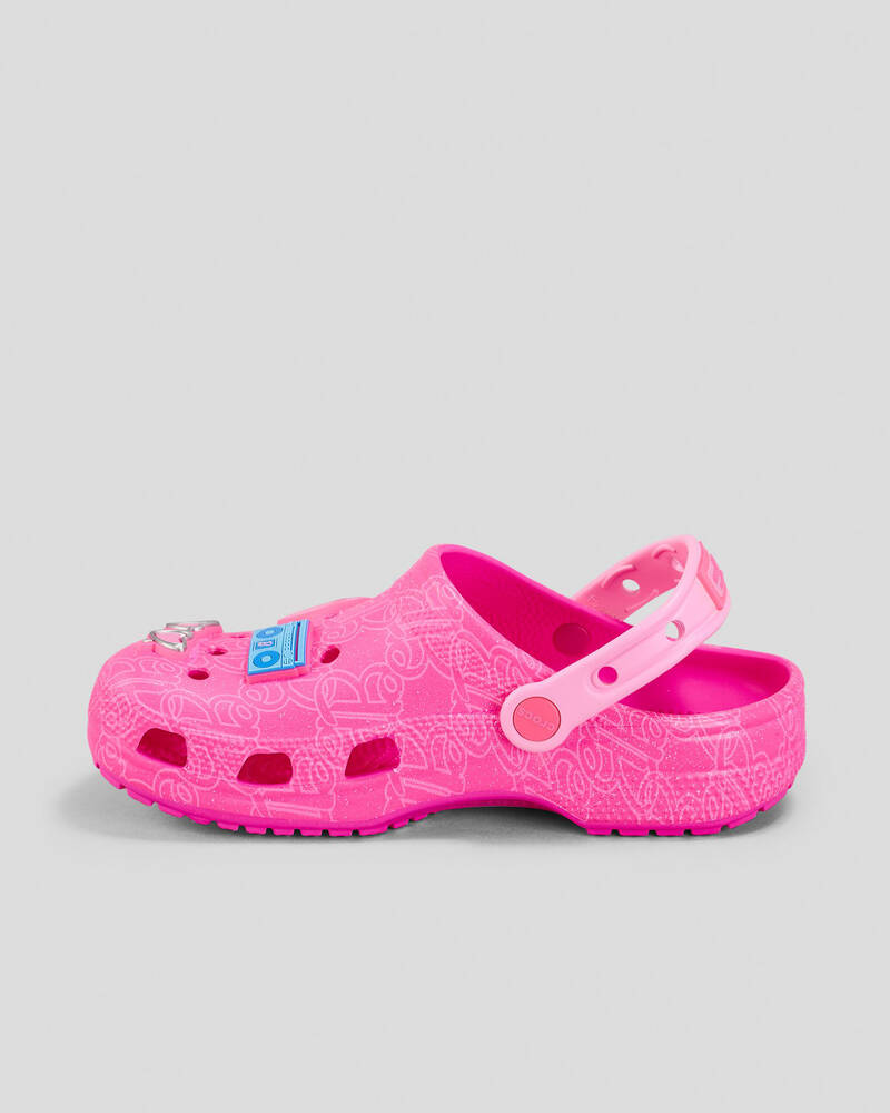 Crocs Kids' Mattel Pink Barbie Classic Clog for Unisex