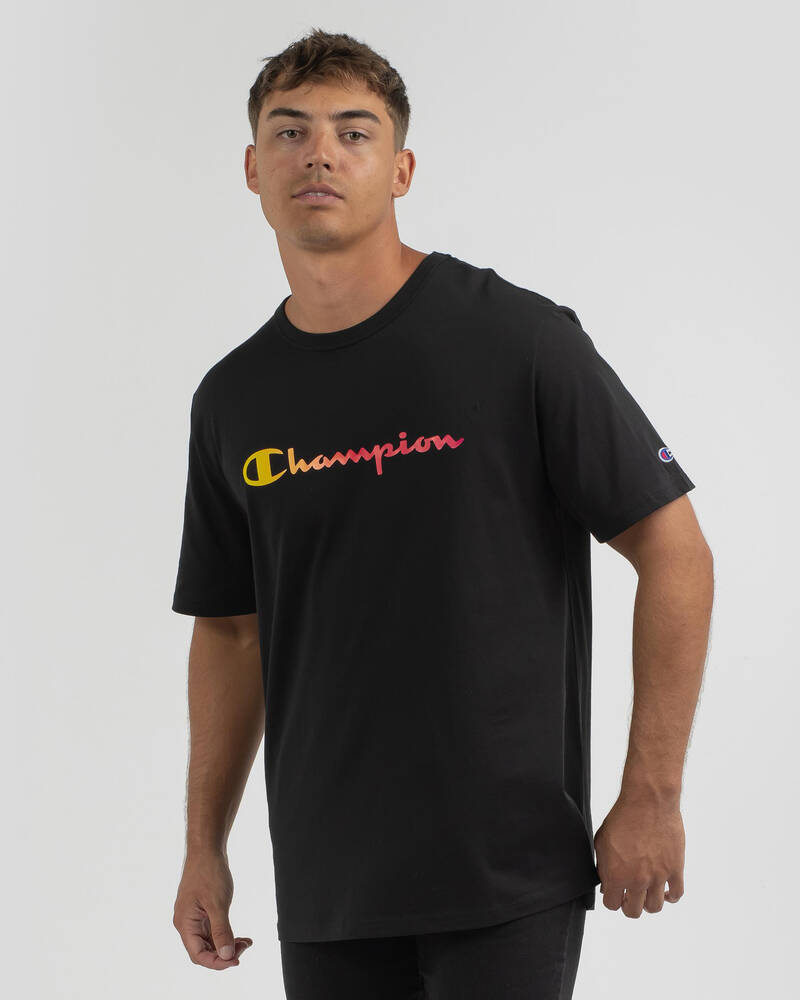 Champion Ombre Logo T-Shirt for Mens