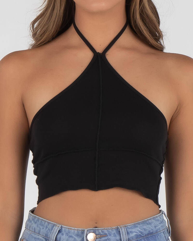 Into Fashions Cool Girl Halter Top for Womens