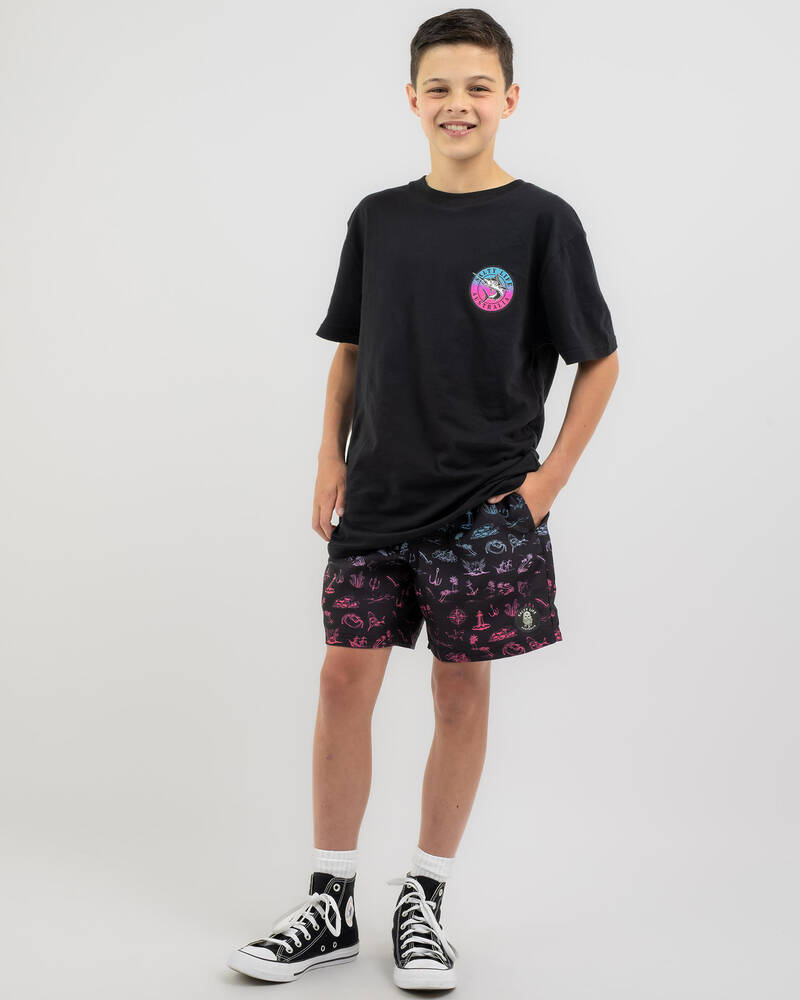 Salty Life Boys' Perplex Elastic Waist Shorts for Mens