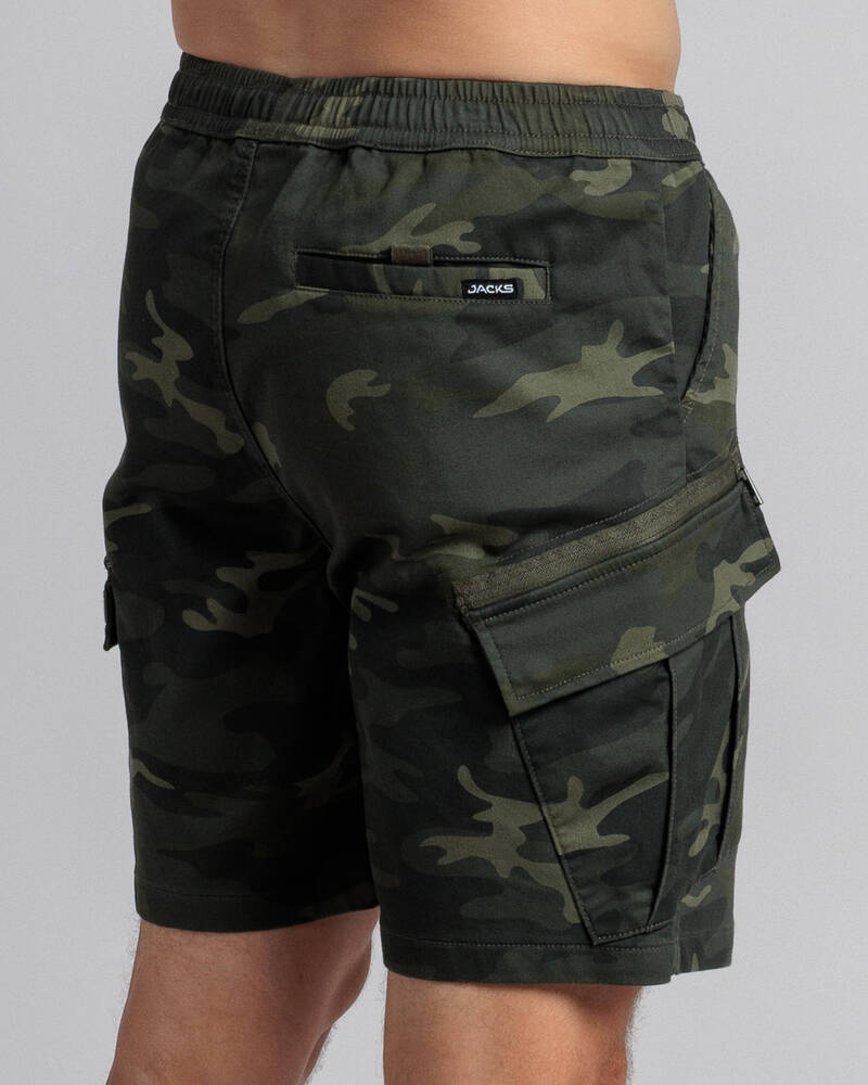 Jacks Edition Elastic Waist Shorts for Mens