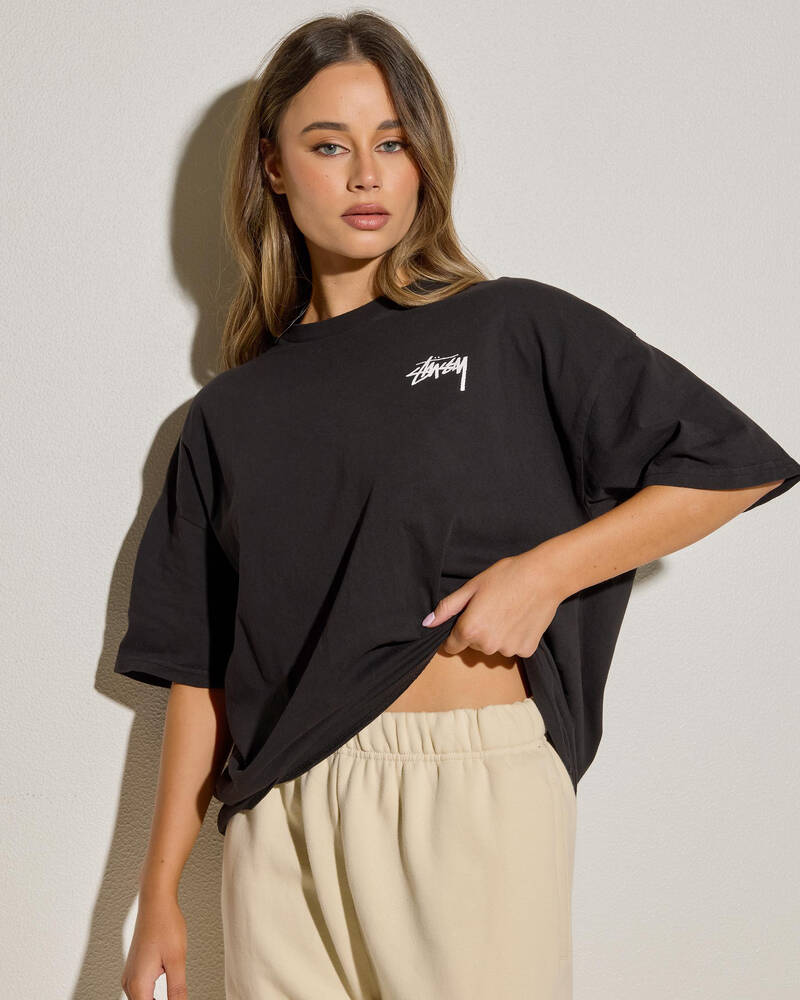 Stussy Fuzzy Dice Relaxed T-Shirt for Womens