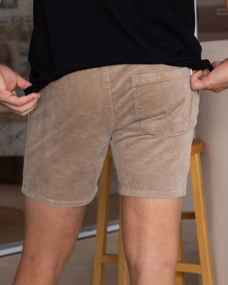 Skylark Texture Elastic Waist Shorts for Mens