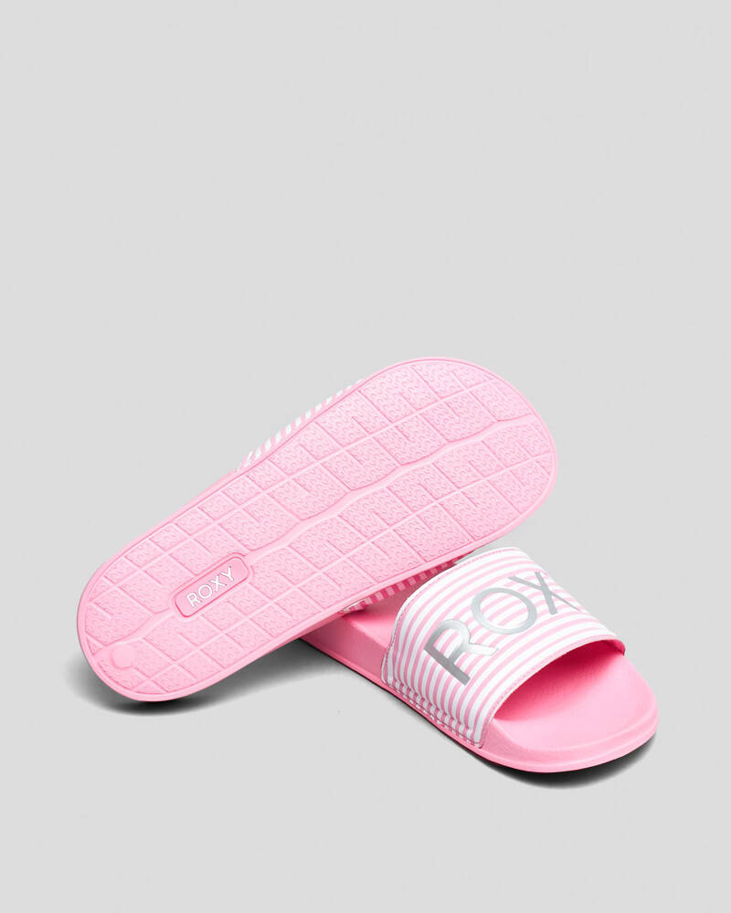 Roxy Girls' Roxy Slippy Slide Sandals for Womens