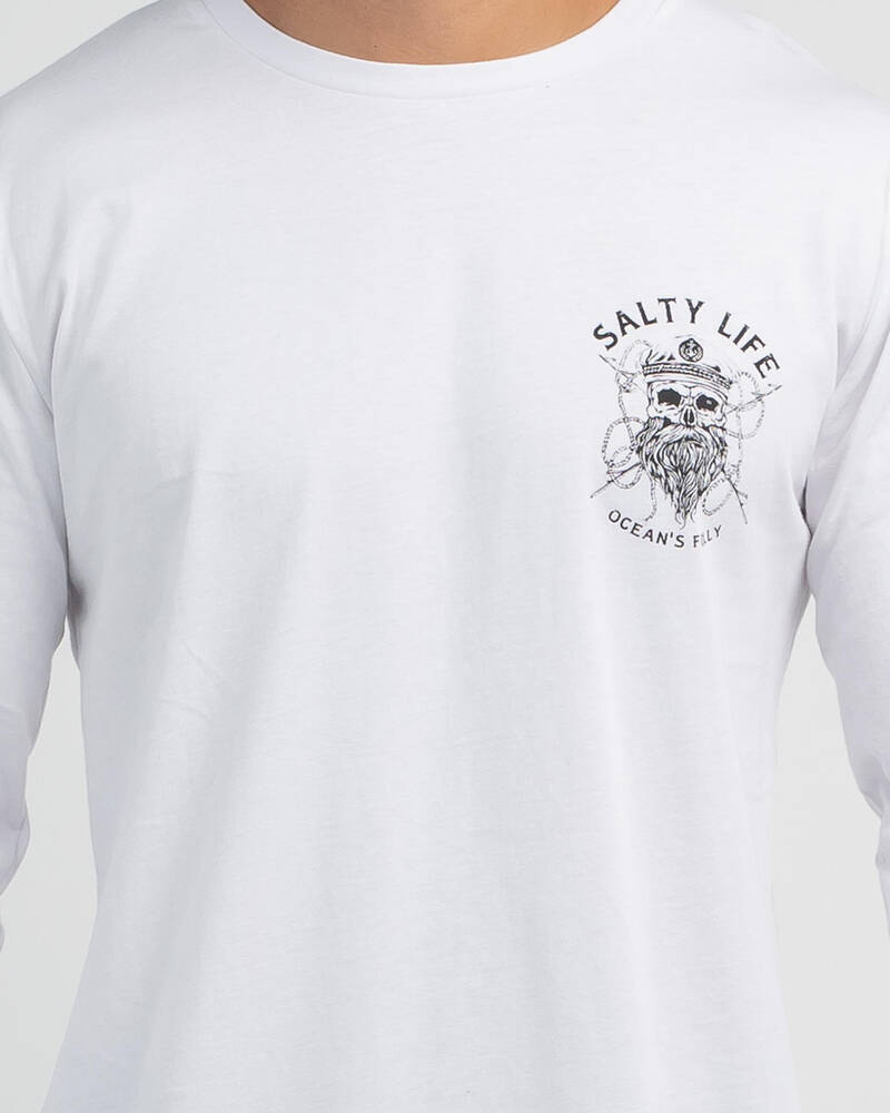 Salty Life Black Beard 3.0 Long Sleeve T-Shirt for Mens