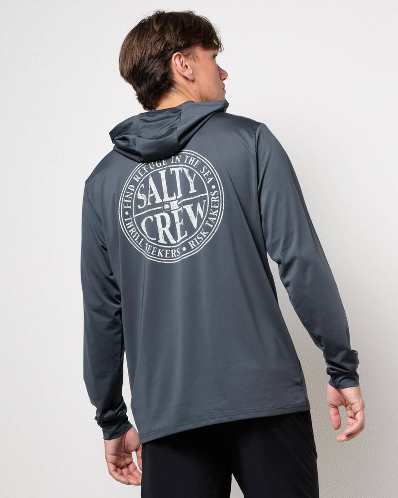 Salty Crew Global Hood Sunshirt for Mens