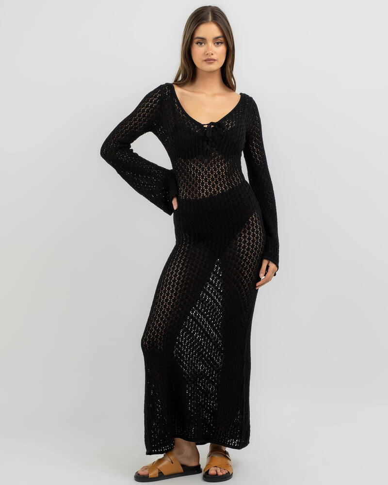 Ava And Ever Kali Crochet Maxi Dress for Womens