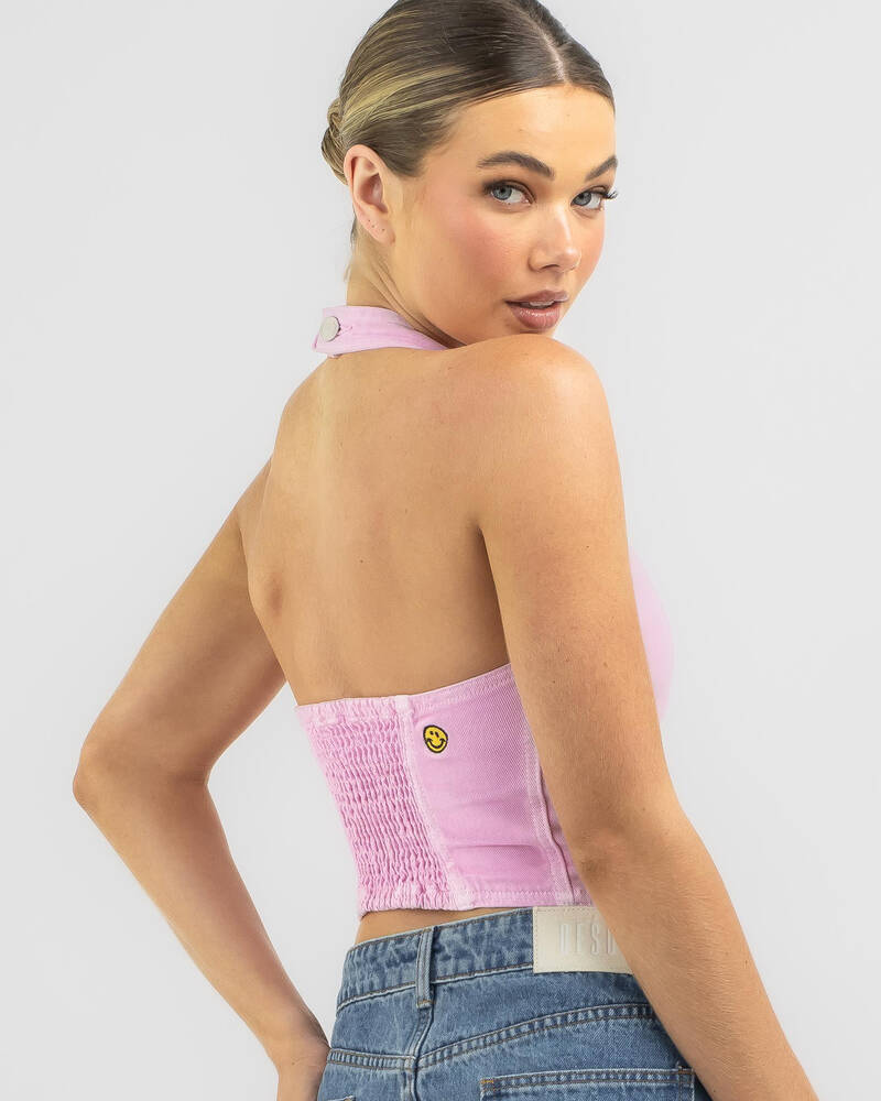 M/SF/T Heavenly People Denim Vest Top for Womens