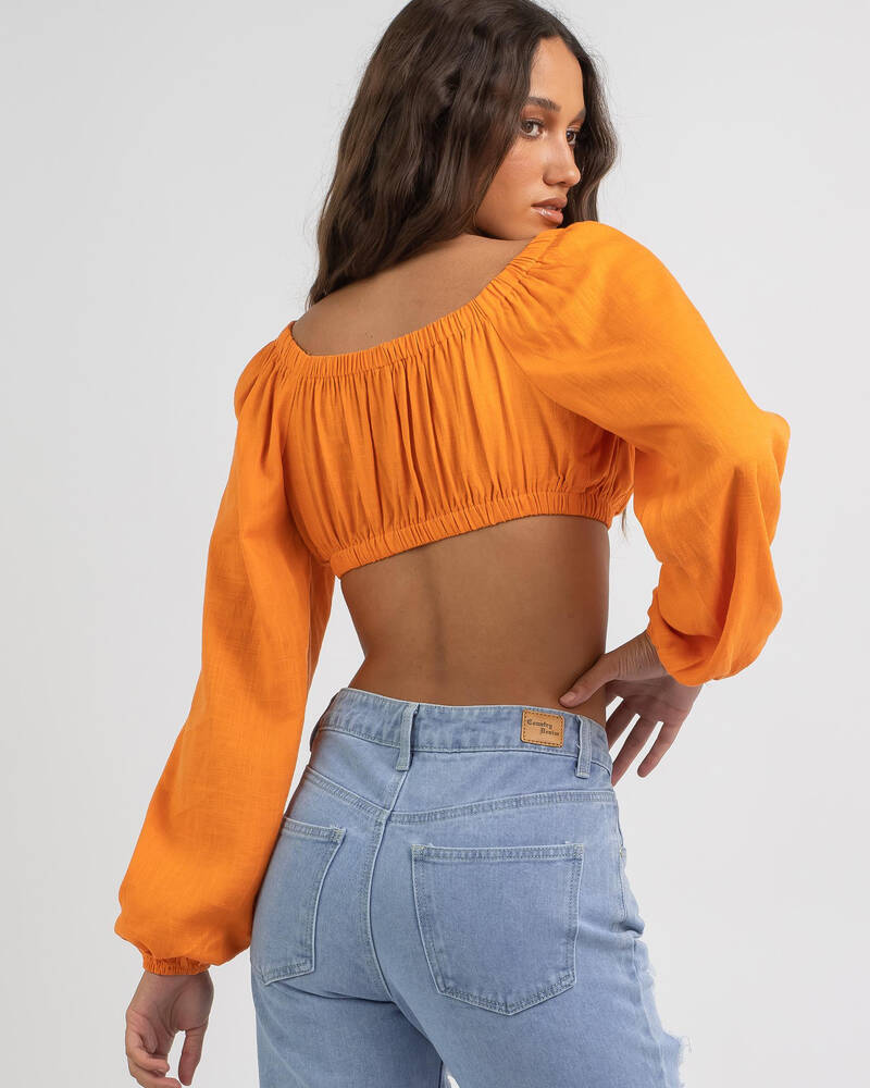 Ava And Ever Indigo Top for Womens