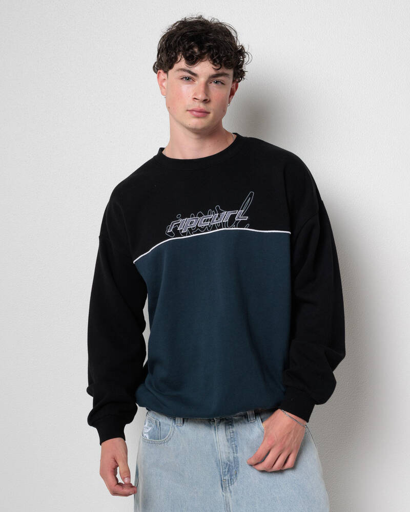 Rip Curl Panel Beater Crew Sweatshirt for Mens