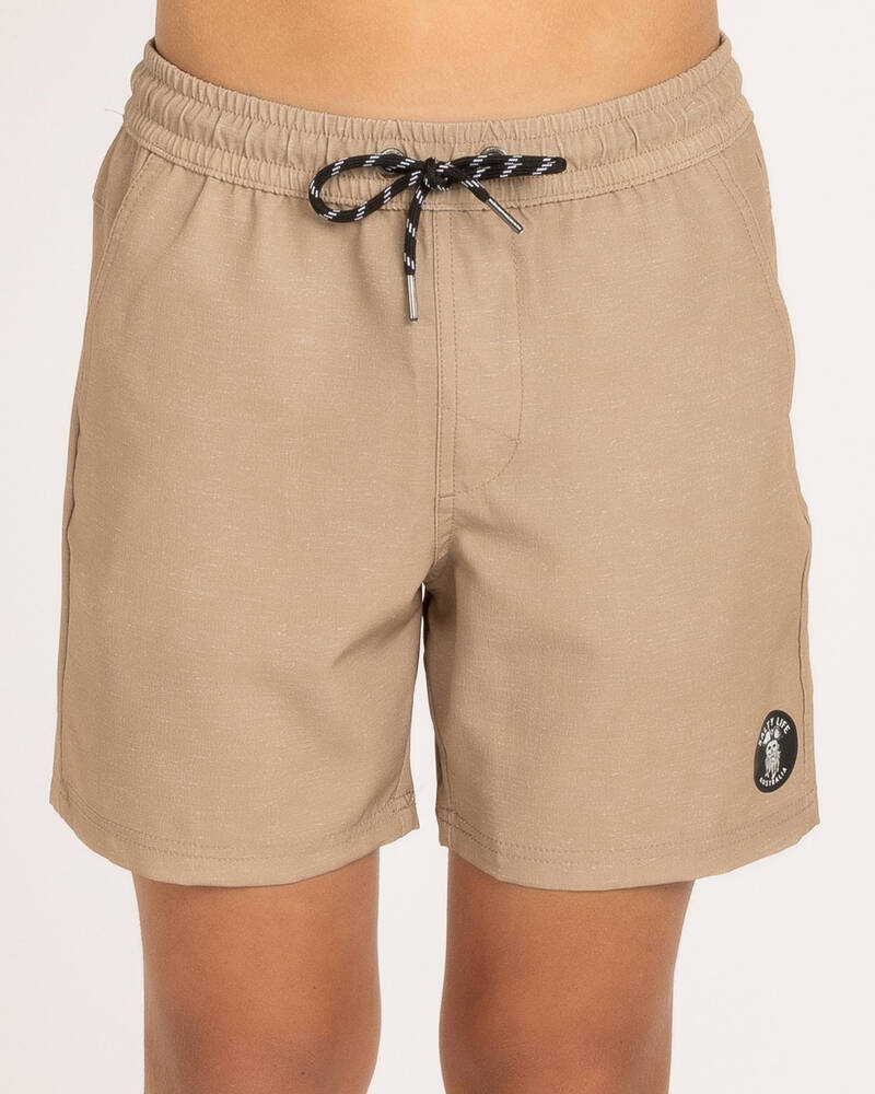 Salty Life Boys' Treaty Elastic Waist Shorts for Mens